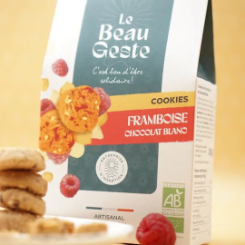 Cookie framboise chocolat blanc